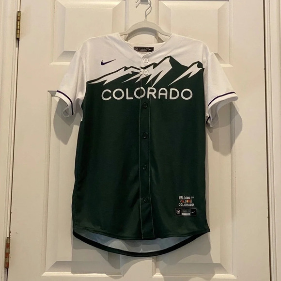 Nike MLB Colorado Rockies City Connect Replica Baseball Jersey 16334 - Picture 4 of 13